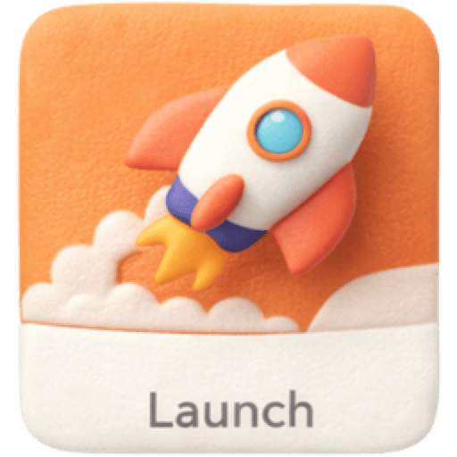 Launch process icon